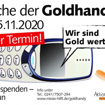 Woche der Goldhandys: Alte Handys für einen guten Zweck