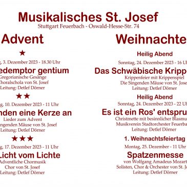 Muskalischer Advent in St. Josef
