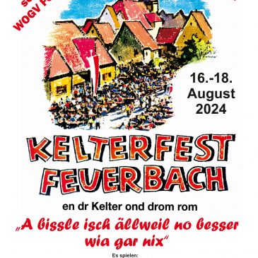 Gottesdienst beim Feuerbacher Kelterfest – 18. August 2024 um 10 Uhr