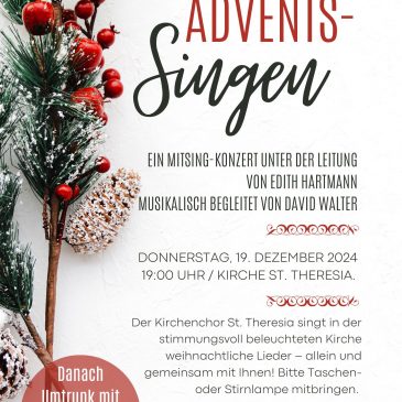Adventssingen mit dem Kirchenchor St. Theresia