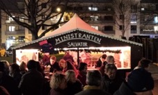 Ministranten Salvator auf dem Giebeler Weihnachtsmarkt