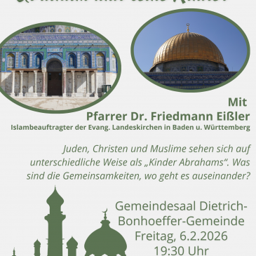 Abraham und seine Brüder – Vortrag in Weilimdorf am 6.2.