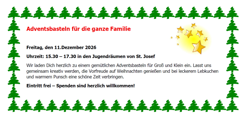 Adventsbasteln für die ganze Familie